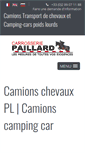 Mobile Screenshot of carrosseriepaillard.com